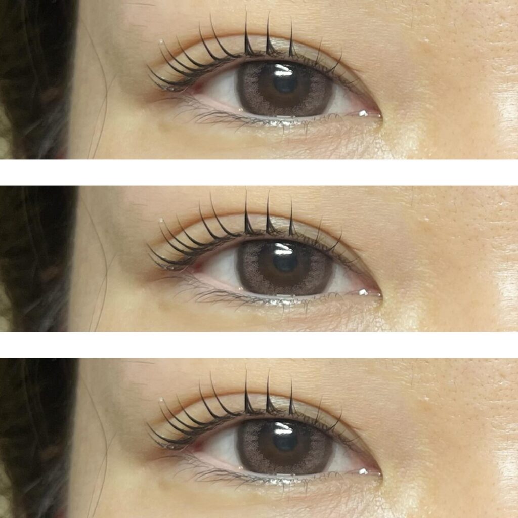 .︎まつ毛パーマ..︎カールデザイン..お客様の好みに合わせてデザインが選べます♡..↓こんな方におすすめ↓＊毎日のメイク時間短縮したい！＊目力UPしたい！..北広島店、高陽店で施術できます♩..初めての方もお気軽にご相談ください.,